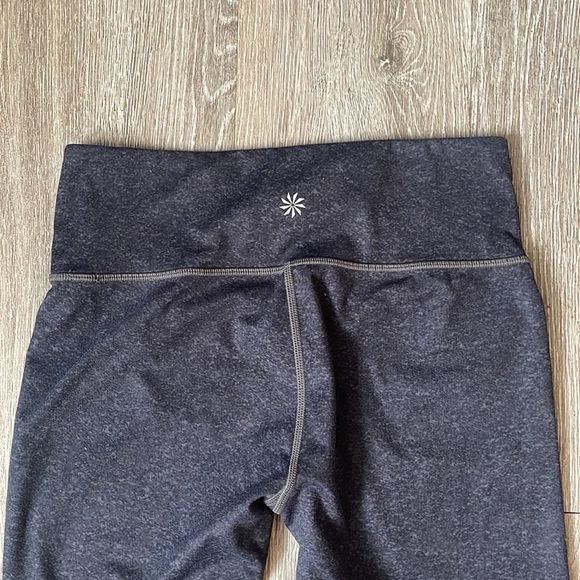 Athleta Chaturanga Workout Leggings Grey Splatter Dip Dye Size small Athletic - Picture 6 of 7